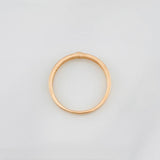 Anillo Bisel 1.2g / T6 Oro Rosa 18K