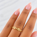 Anillo GC 1.55g / T7 1/4 Oro Amarillo 18K