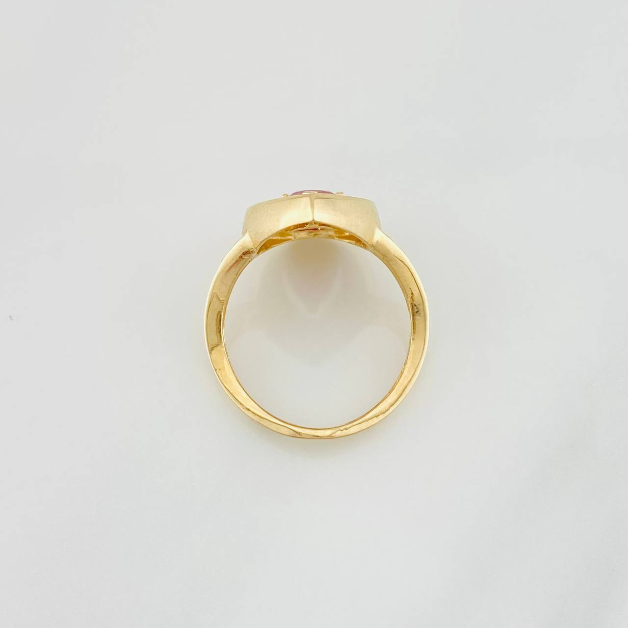 Anillo Halo Gota 4.7g / T6 1/4 Oro Amarillo 18K