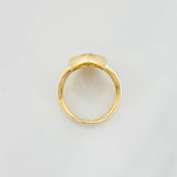 Anillo Halo Gota 4.7g / T6 1/4 Oro Amarillo 18K