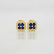 Topos Halo Trebol 0.9g / 5.6mm Oro Amarillo 18K
