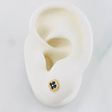 Topos Halo Trebol 0.9g / 5.6mm Oro Amarillo 18K