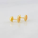 Topos Circulo Tupido 0.85g / 5.8mm Oro Amarillo 18K