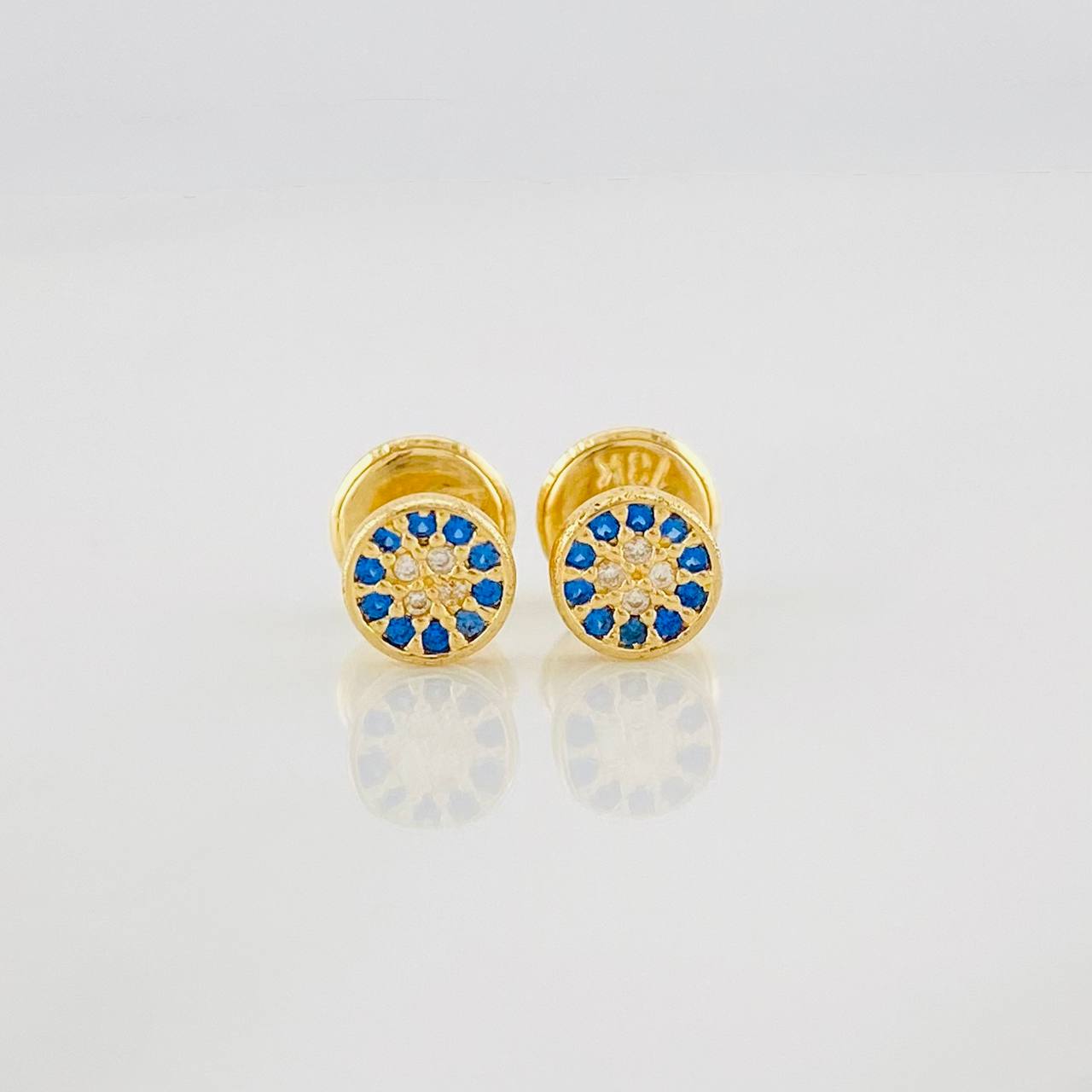 Topos Circulo Tupido 0.7g / 4.9mm Oro Amarillo 18K