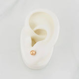 Topos Bola Lisa 0.5g / 5mm Oro Rosa 18K
