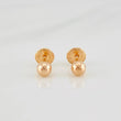 Topos Bola Lisa 0.5g / 5mm Oro Rosa 18K