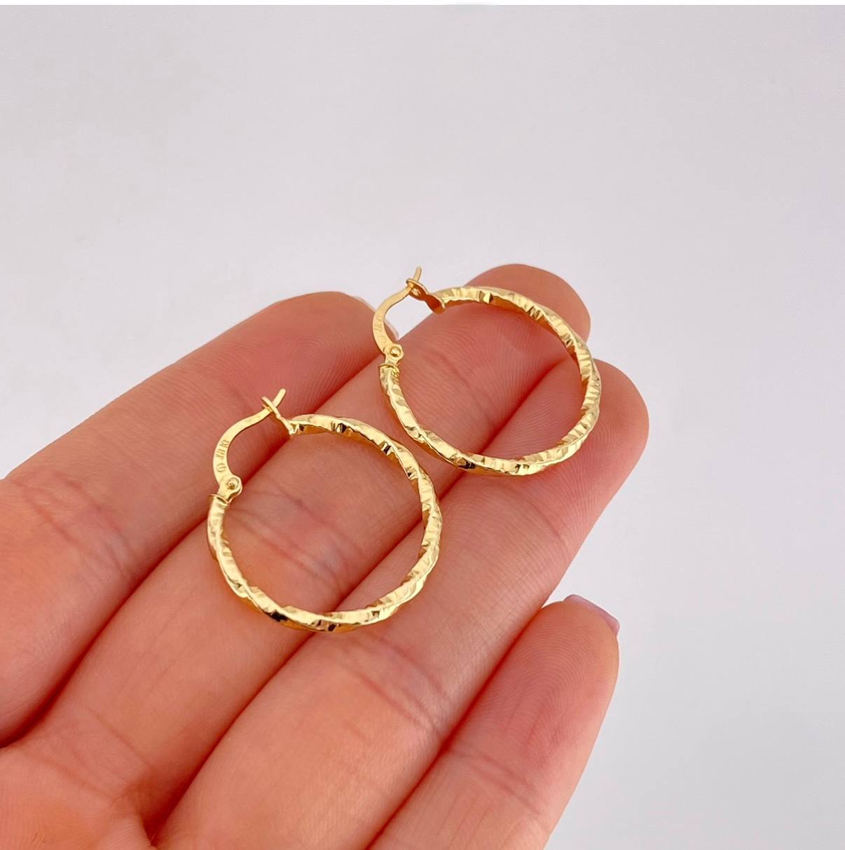 Candongas Majo 1.6g / 2.6cm Oro Amarillo 18K