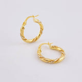 Candongas Rox 2.1g / 2.2cm Dos Oros Amarillo Blanco 18K