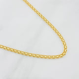Cadena China 8.9g / 60cm / 2.51mm Oro Amarillo 18K