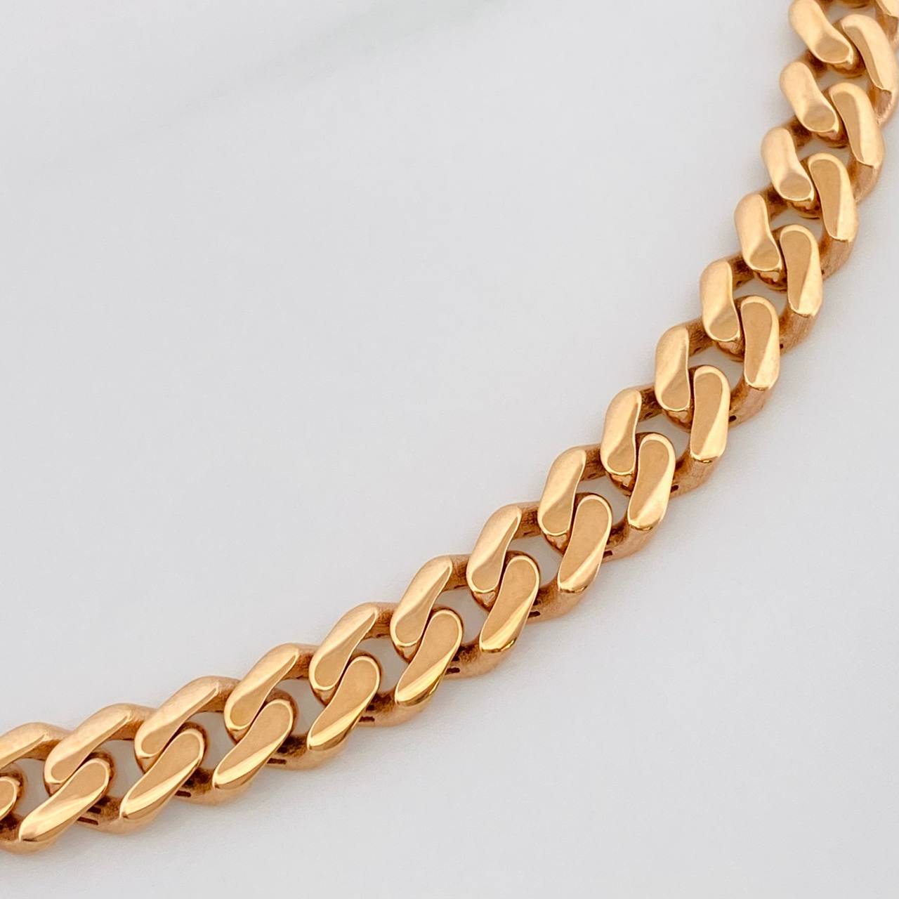Pulso Cubano Infinito 6.3g / 18.9cm / 4.95mm Oro Rosa 18K