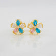 Topos Flores 1g / 7.7mm Oro Amarillo 18K