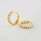 Candongas Carril 1.2g / 1cm Oro Amarillo 18K