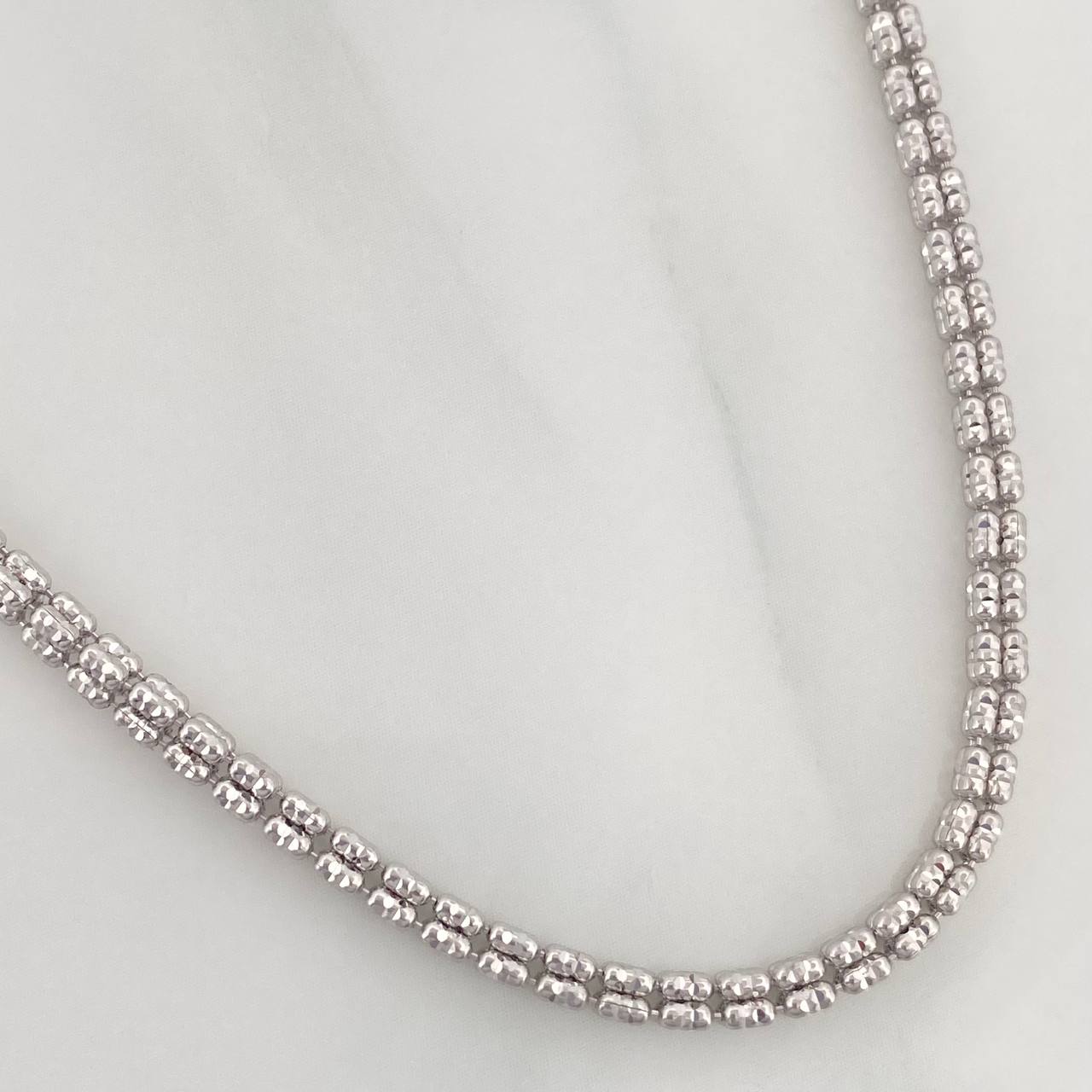 Cadena Ice 15.75 g / 60.6 cm / 2.2 mm Oro Blanco 18K