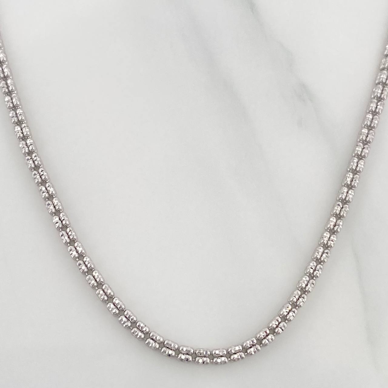 Cadena Ice 15.75 g / 60.6 cm / 2.2 mm Oro Blanco 18K
