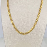 Cadena Cubana Infinito 19.2 g / 60.7 cm / 4.6 mm Oro Amarillo 18K