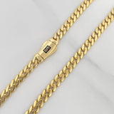 Cadena Cubana Infinito 19.4 g / 61 cm / 4.6 mm Oro Amarillo 18K