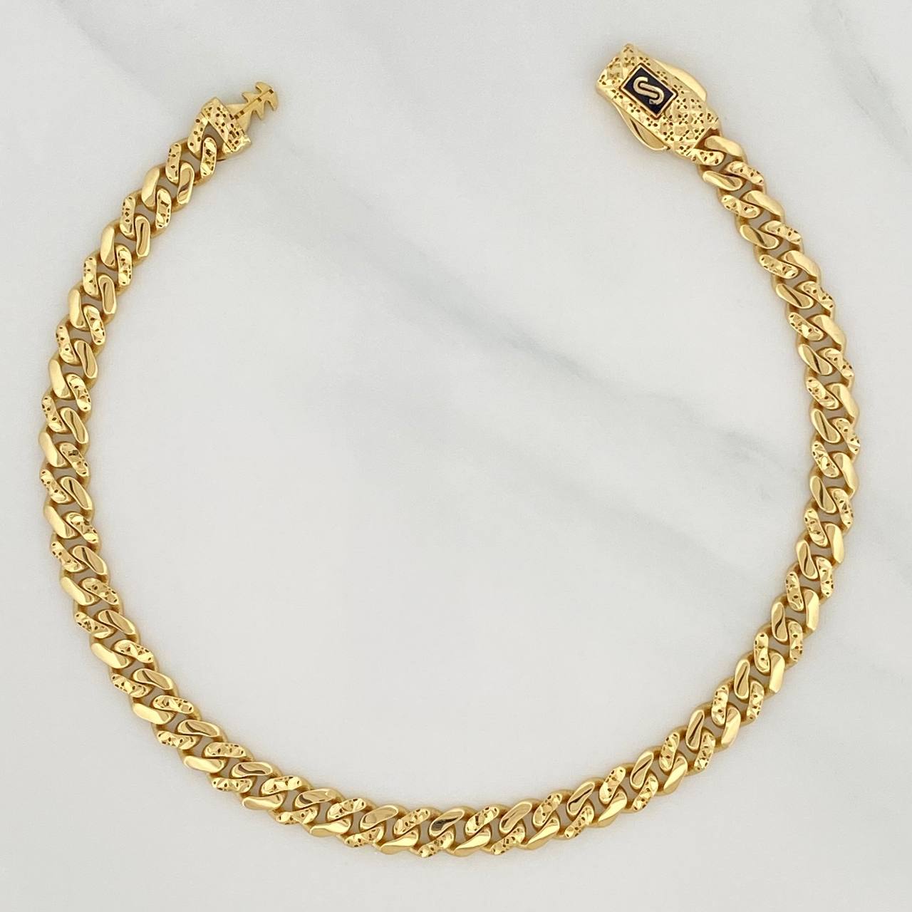 Pulso Cubano Infinito 7.15 g / 20.3 cm / 4.8 mm Oro Amarillo 18K