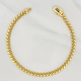 Pulso Cubano Infinito 6.85 g / 20.8 cm / 4.8 mm Oro Amarillo 18K