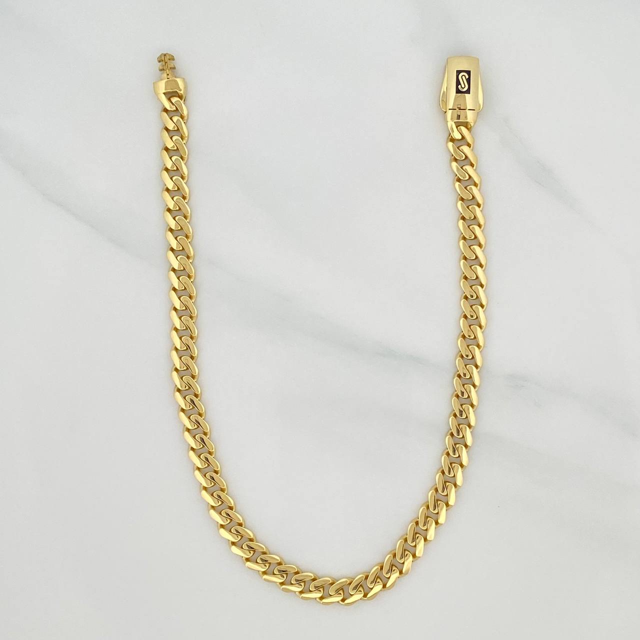Pulso Cubano Infinito 6.85 g / 20.8 cm / 4.8 mm Oro Amarillo 18K