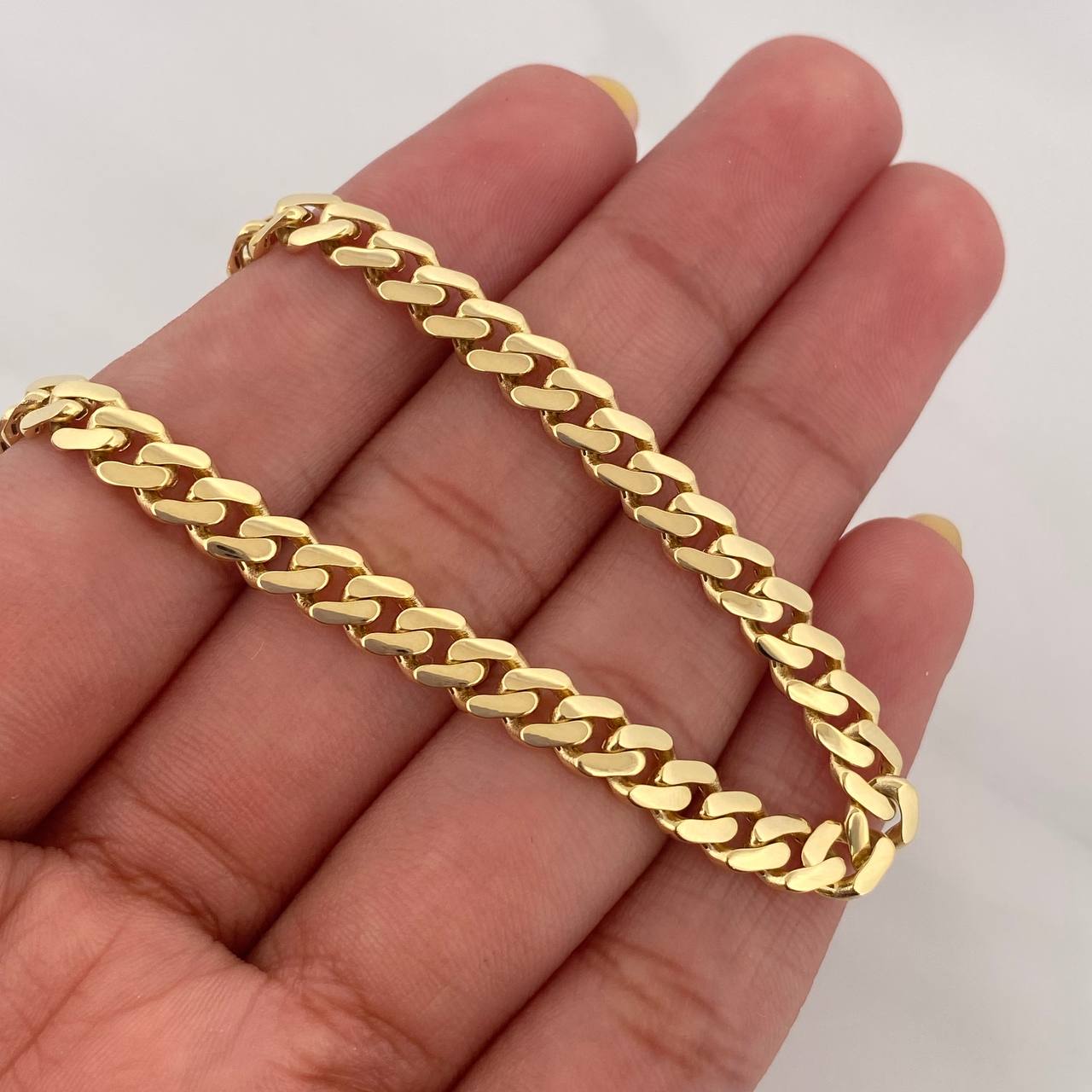 Pulso Cubano Infinito 6.85 g / 20.8 cm / 4.8 mm Oro Amarillo 18K