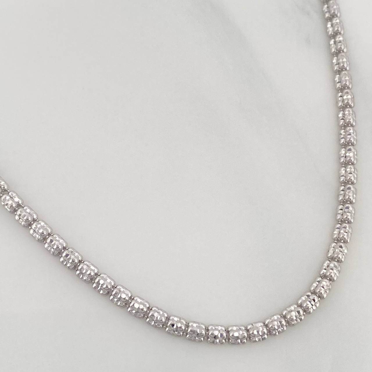 Cadena Ice 12.4 g / 60.2 cm / 2.3 mm Oro Blanco 18K