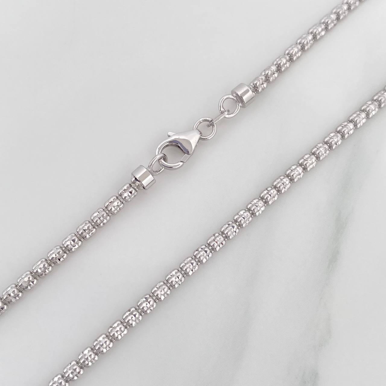 Cadena Ice 12.25 g / 60.4 cm / 2.3 mm Oro Blanco 18K