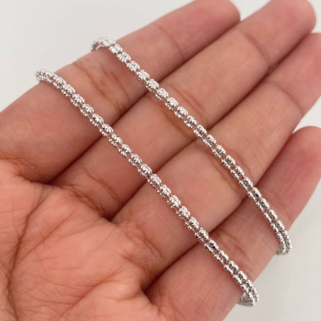 Cadena Ice 12.25 g / 60.4 cm / 2.3 mm Oro Blanco 18K