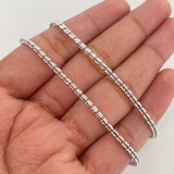 Cadena Ice 12.4 g / 60.2 cm / 2.3 mm Oro Blanco 18K