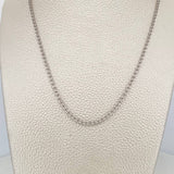 Cadena Ice 12.3g / 60cm / 2.4mm Oro Blanco 18K