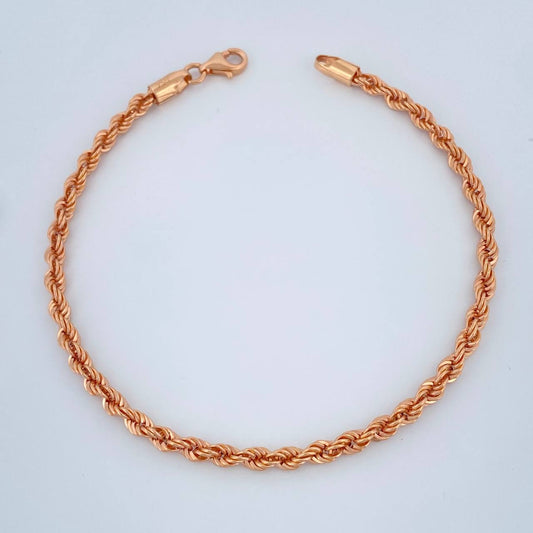 Pulso Lazo 2.8gr / 19cm / 3.2mm Oro Rosa +3 18K %