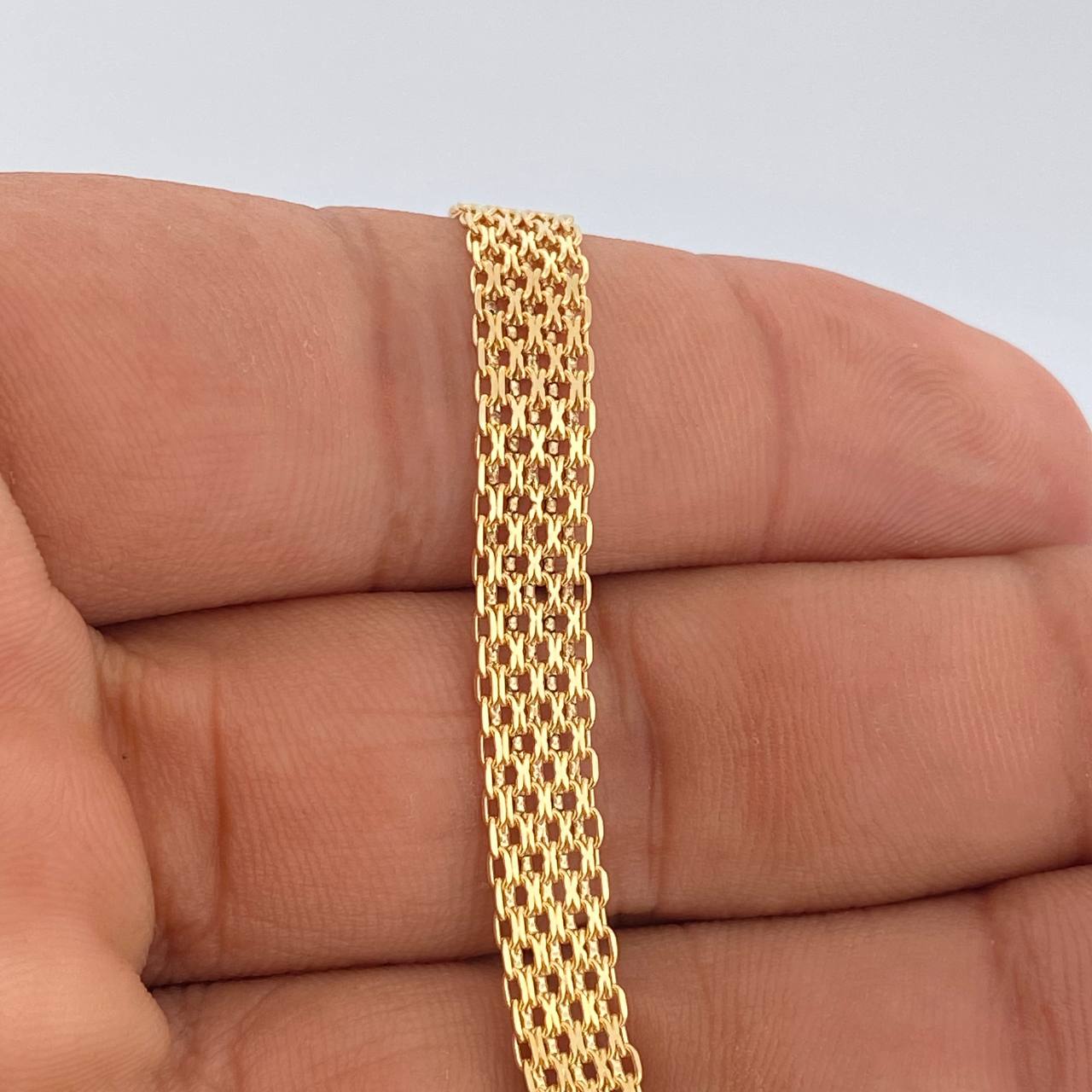 Pulso China 7.6gr / 20cm / 6.44mm Oro Amarillo +1 18K +