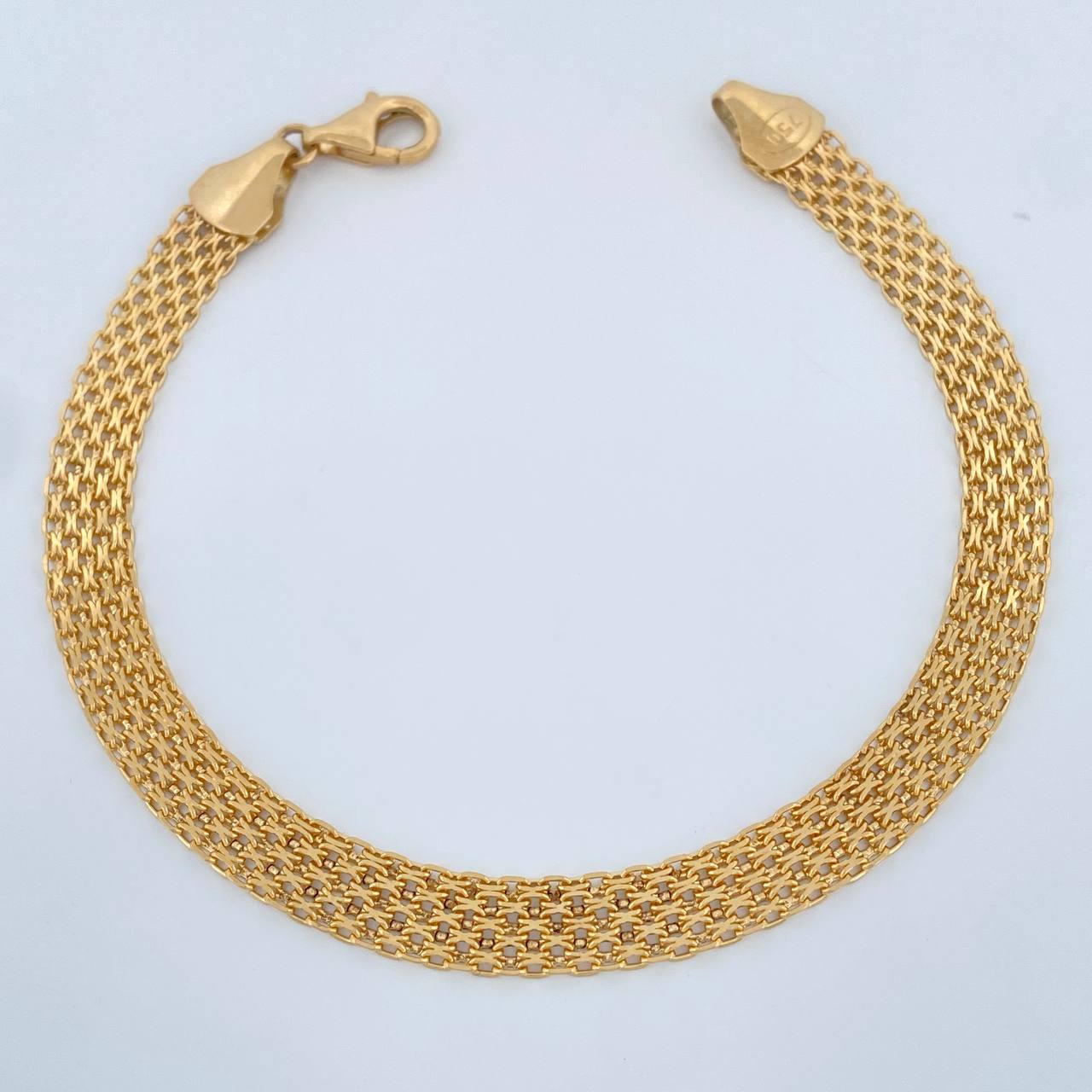 Pulso China 7.6gr / 20cm / 6.44mm Oro Amarillo +1 18K +