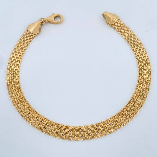 Pulso China 7.55gr / 19.8cm / 6.4mm Oro Amarillo +1 18K +