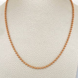 Cadena Militar 13.1gr / 60.5cm / 3mm Oro Rosa +3 18K %