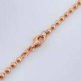 Cadena Militar 13.1gr / 60.5cm / 3mm Oro Rosa +3 18K %
