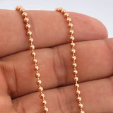 Cadena Militar 13.1gr / 60.5cm / 3mm Oro Rosa +3 18K %