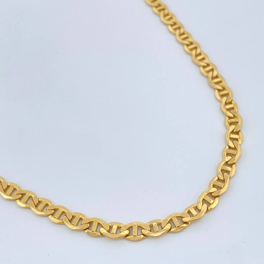 Cadena Escalera 7.4gr / 60cm / 3.7mm Oro Amarillo +3 18K +