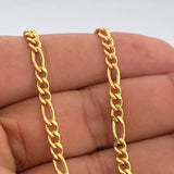 Cadena Figaro 6.55gr / 60cm / 2.8mm Oro Amarillo +1 18K +