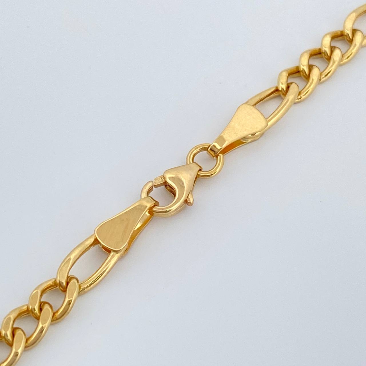 Cadena Figaro 6.55gr / 60cm / 2.8mm Oro Amarillo +1 18K +