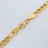 Cadena Figaro 6.55gr / 60cm / 2.8mm Oro Amarillo +1 18K +