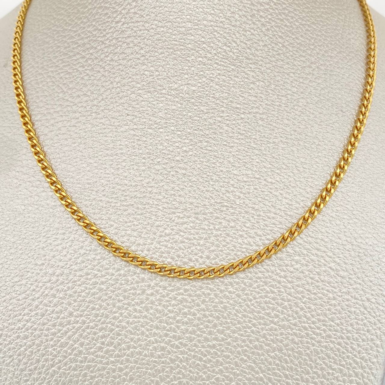 Cadena Cubana 8.1gr / 65.5cm / 3mm Oro Amarillo +1 18K +