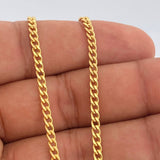 Cadena Cubana 8.1gr / 65.5cm / 3mm Oro Amarillo +1 18K +