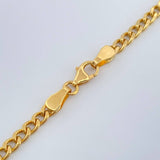 Cadena Cubana 8.1gr / 65.5cm / 3mm Oro Amarillo +1 18K +