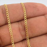 Cadena Mini Cubana 2.45gr / 60cm / 2mm Oro Amarillo +1 18K +