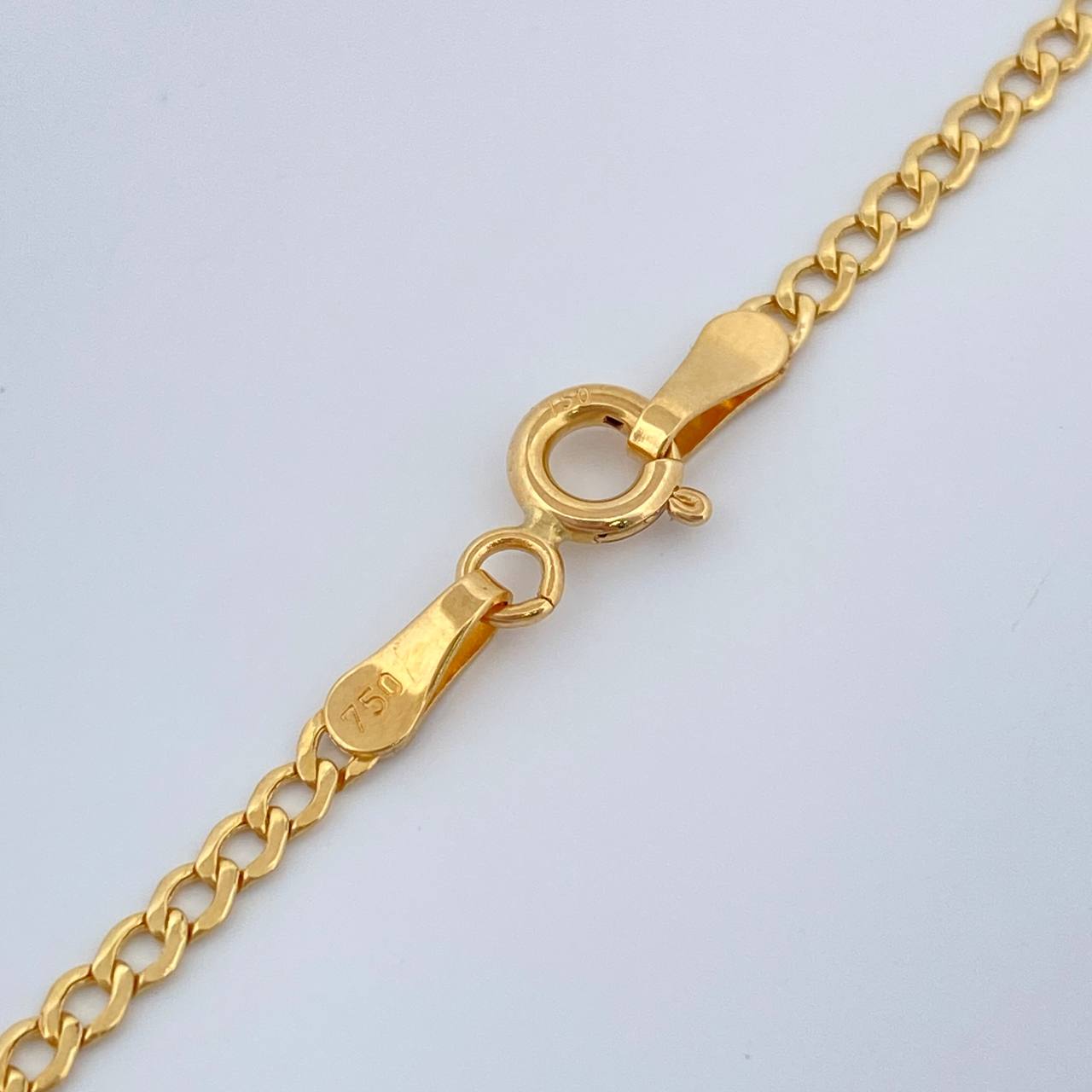 Cadena Mini Cubana 2.45gr / 60cm / 2mm Oro Amarillo +1 18K +