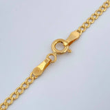 Cadena Mini Cubana 2.45gr / 60cm / 2mm Oro Amarillo +1 18K +