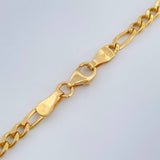 Cadena Figaro 9.6gr / 60cm / 3.8mm Oro Amarillo +1 18K +