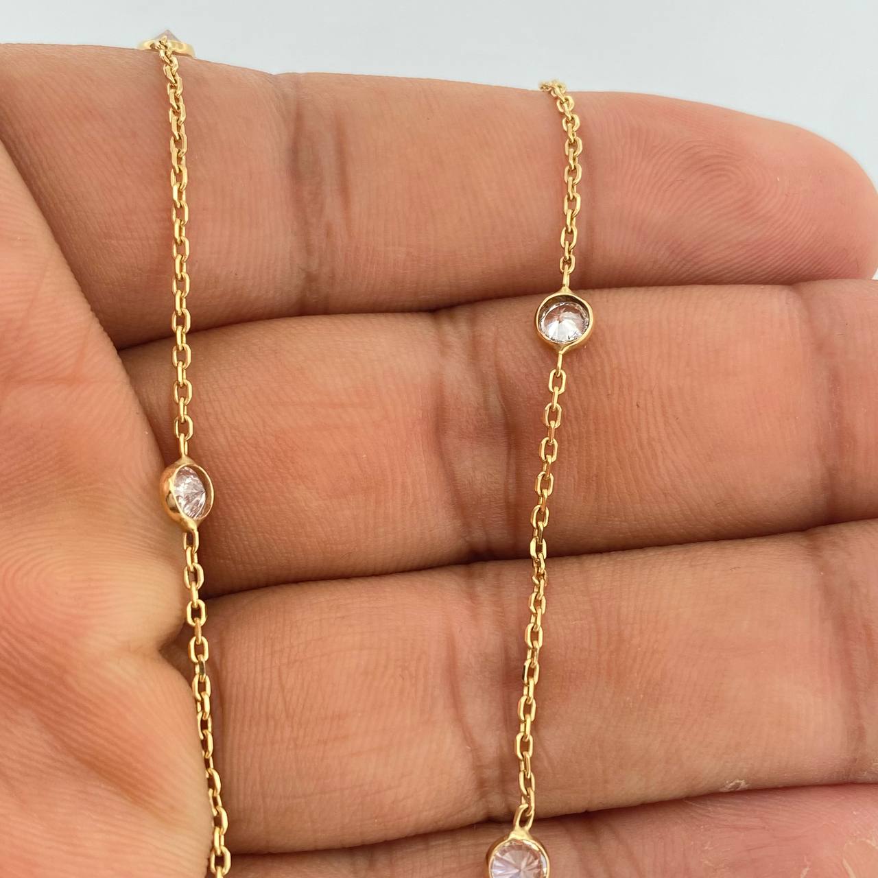 Cadena  MSK  Aro Seguido 5.7gr / 48cm / 1.35mm Oro Amarillo +3 18K %