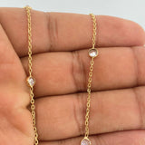 Cadena  MSK  Aro Seguido 5.7gr / 48cm / 1.35mm Oro Amarillo +3 18K %