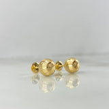 Topos Bola 8mm 1.25gr / Diamantada Oro Amarillo